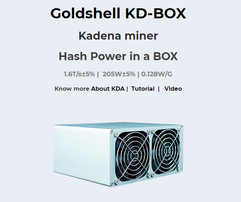 Goldshell Miner KD Box KDA Mining Machine 1.6T Consumption 205W Low Noise